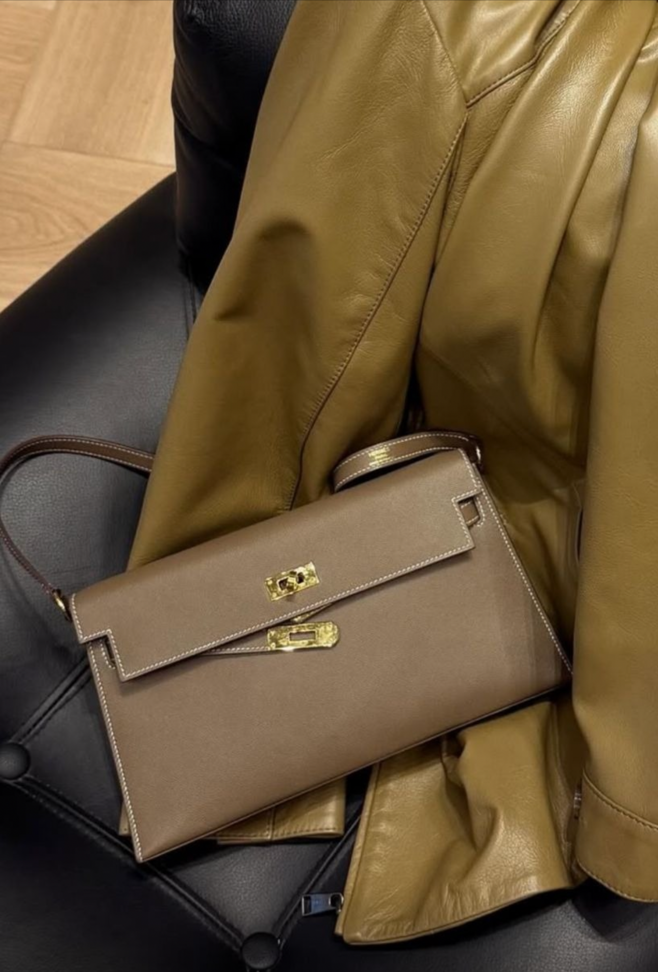 (PRÉ-VENDA) Bolsa Carteira Kate Taupe