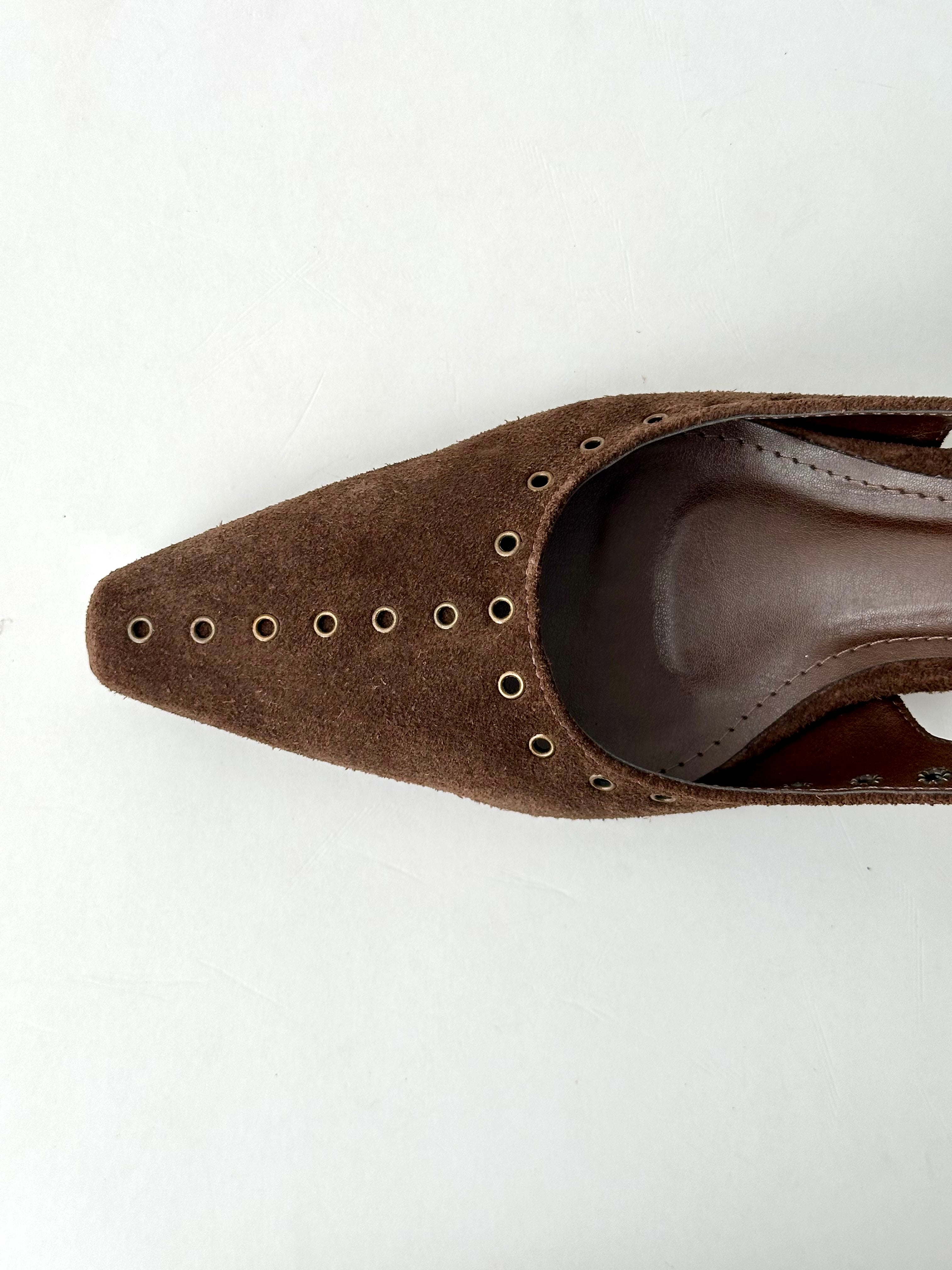 SLINGBACK NARA CAMURÇA CAFÉ