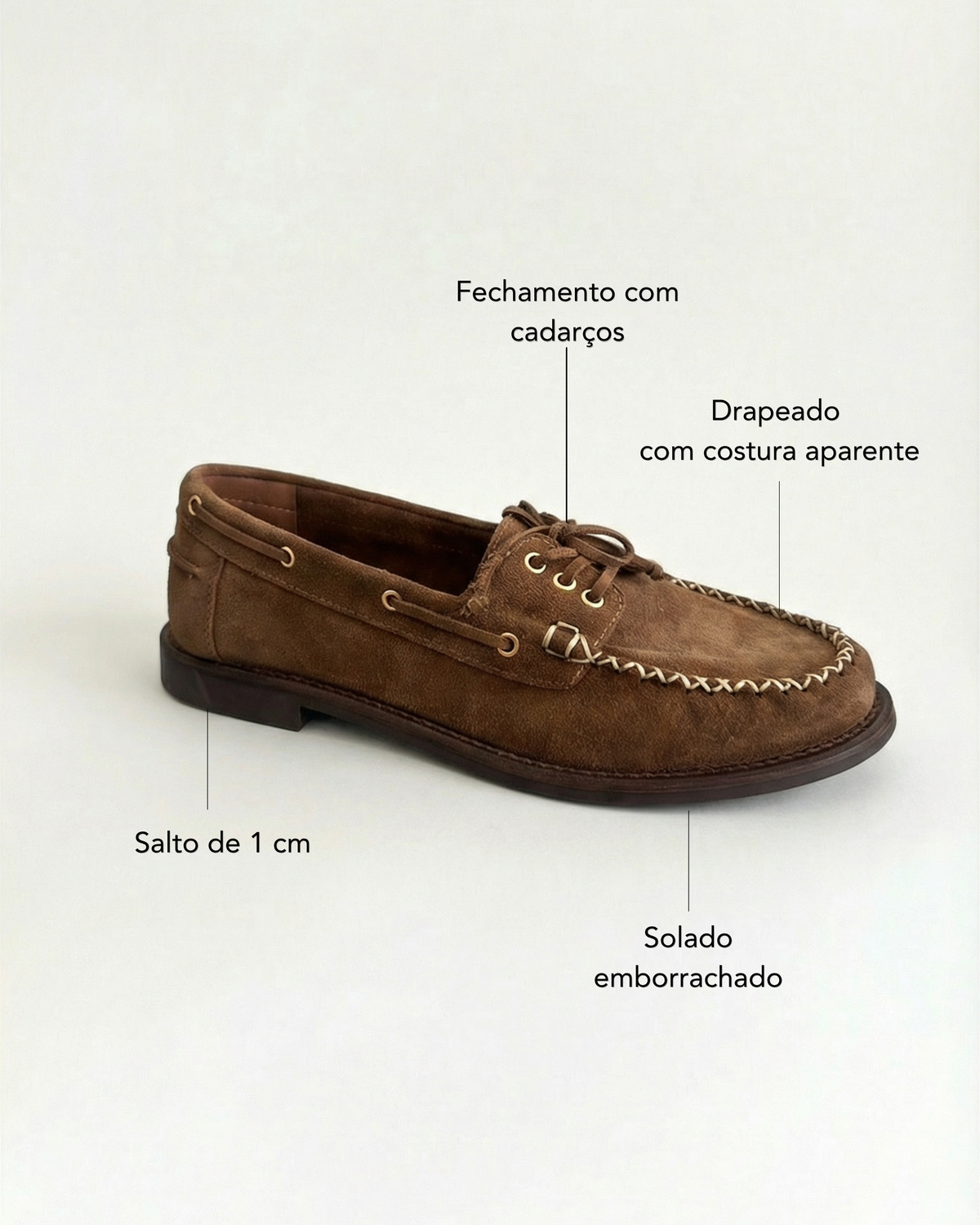 Mocassim Milla Camurça Fendi