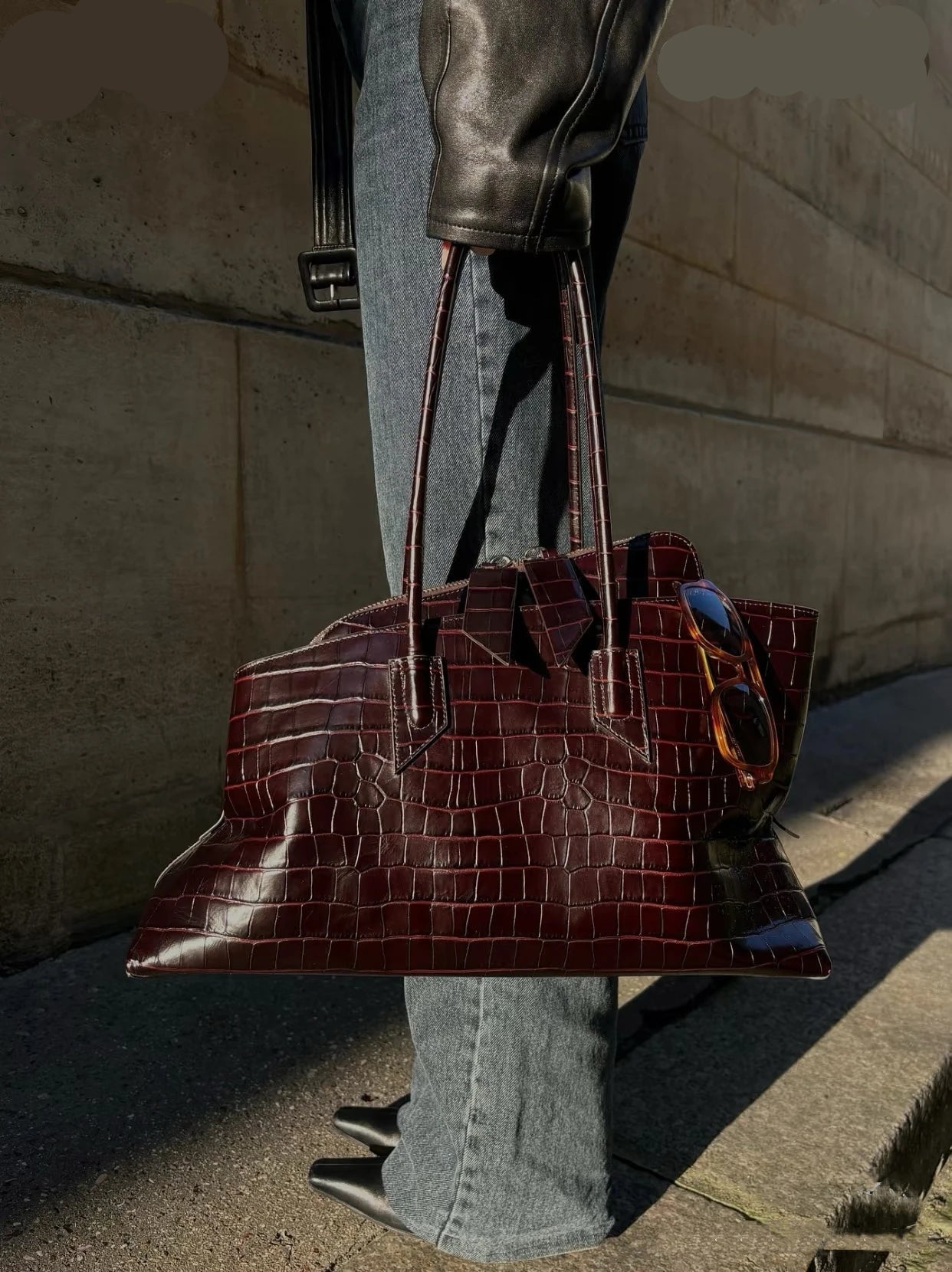 DAKOTA MAXI BAG COURO CROCO