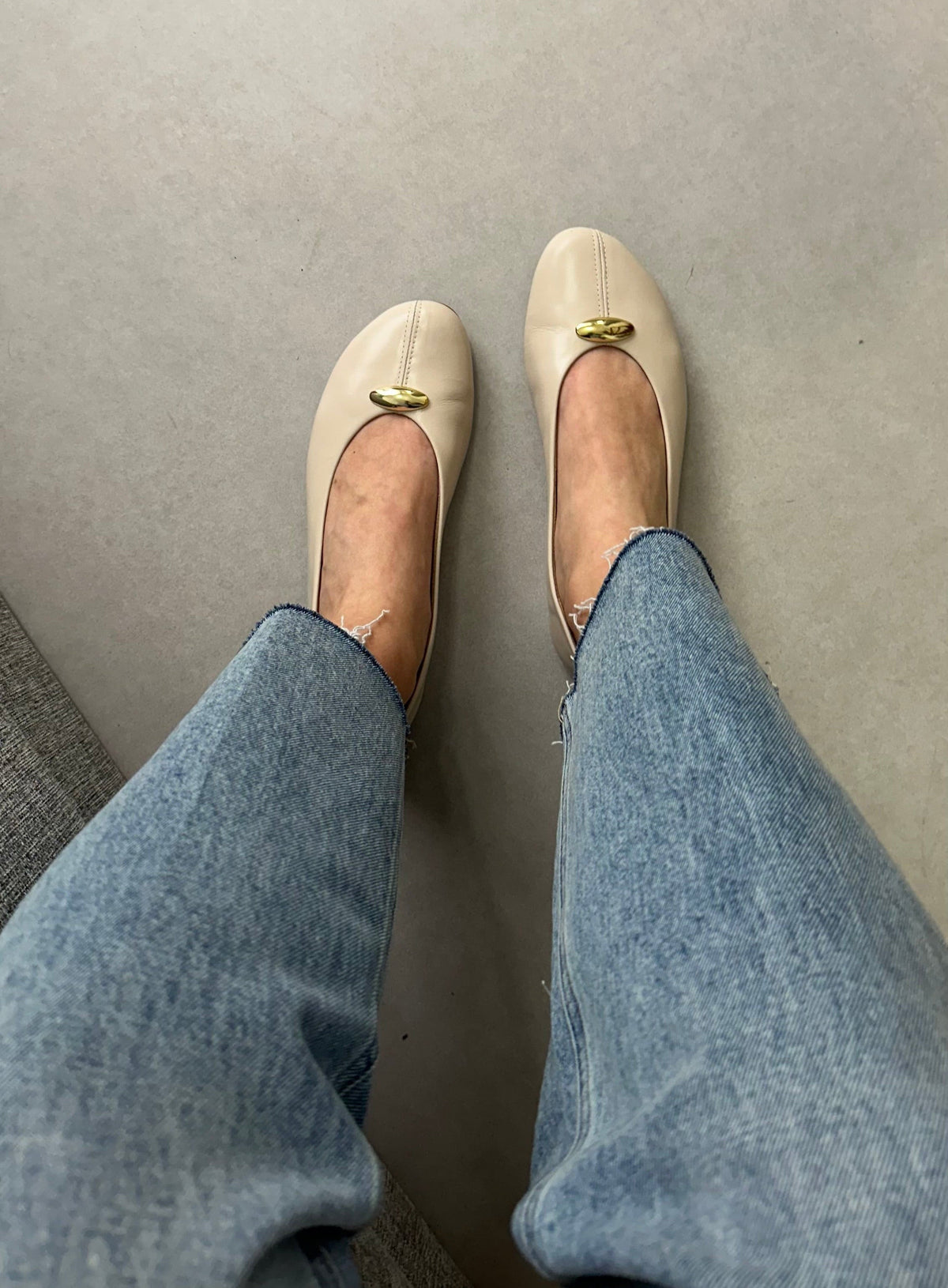 Sapatilha Celine Couro Off White