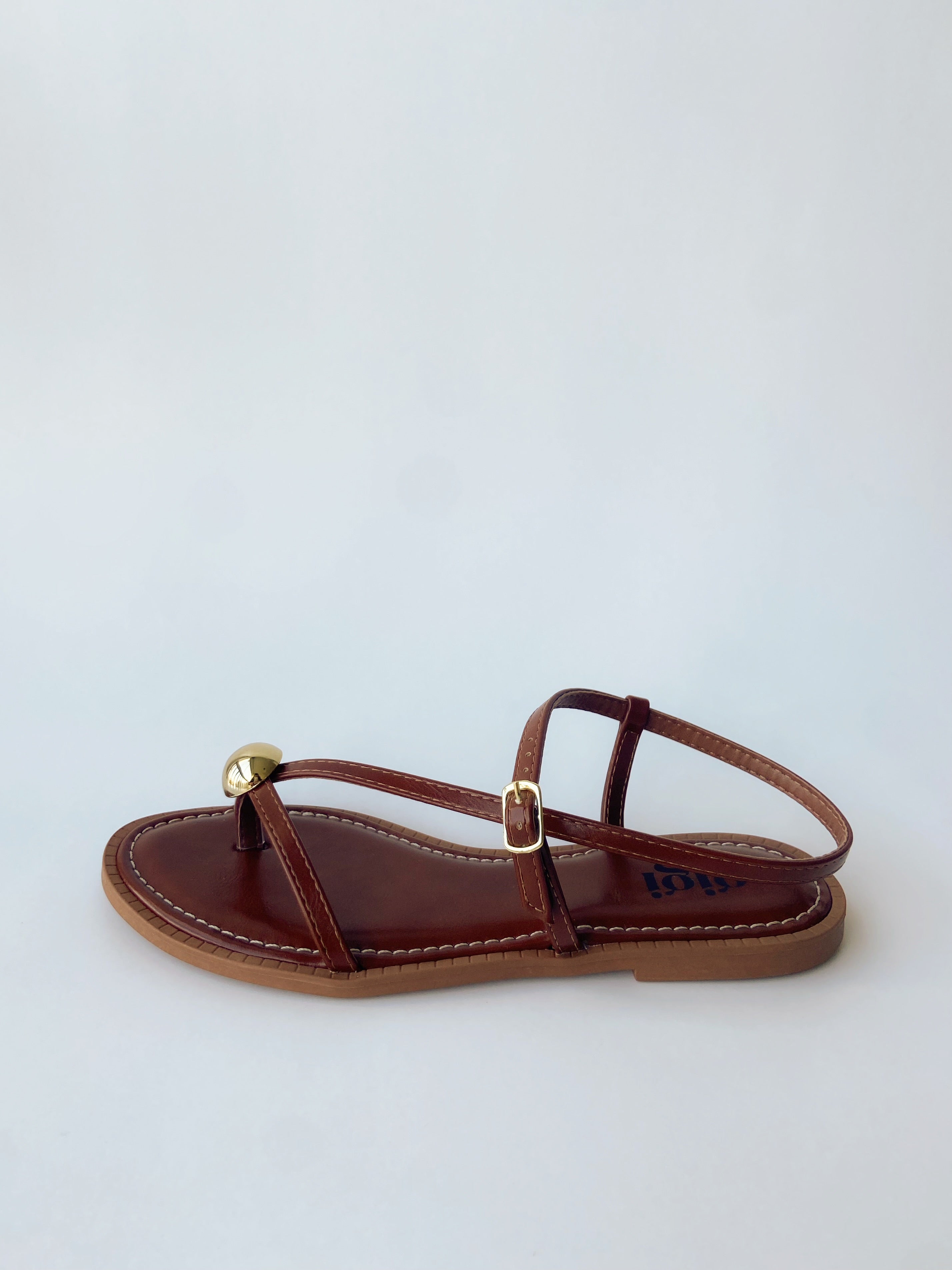 SANDÁLIA RASTEIRA ELYSE CARAMELO