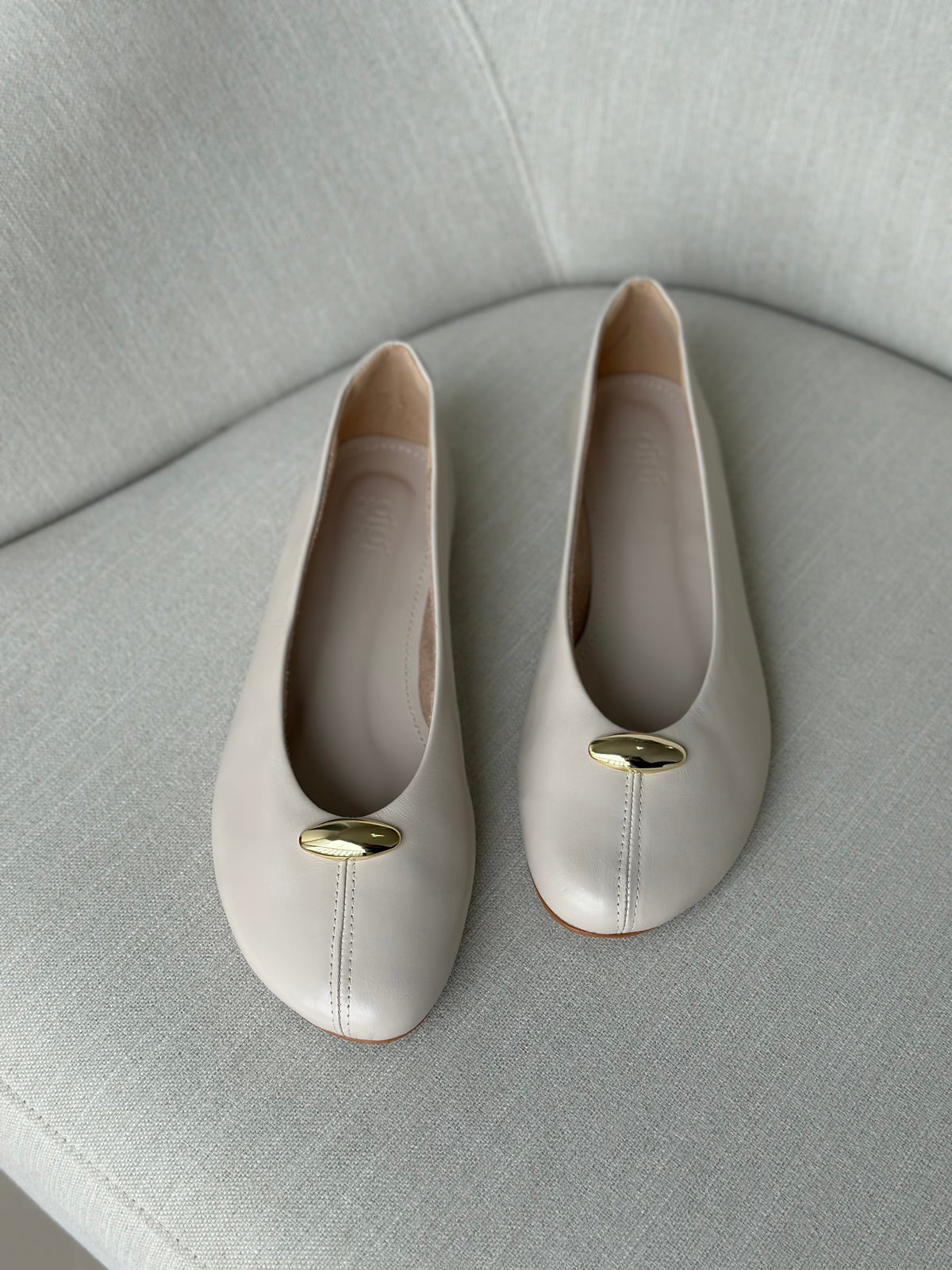 Sapatilha Celine Couro Off White