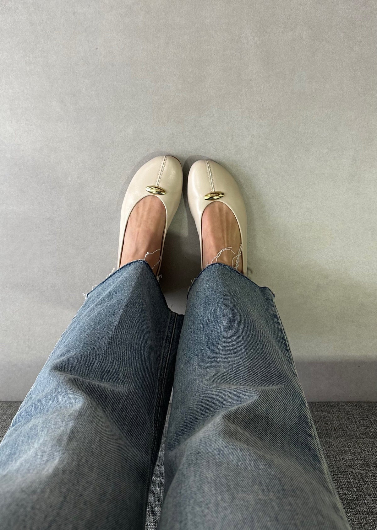 Sapatilha Celine Couro Off White