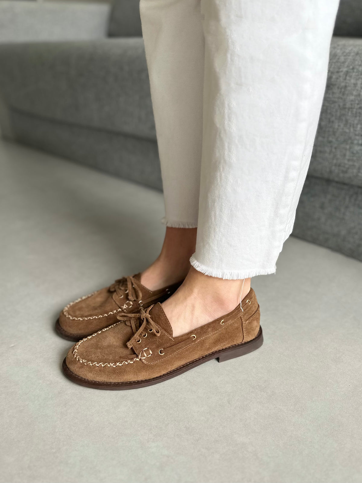 Mocassim Milla Camurça Fendi