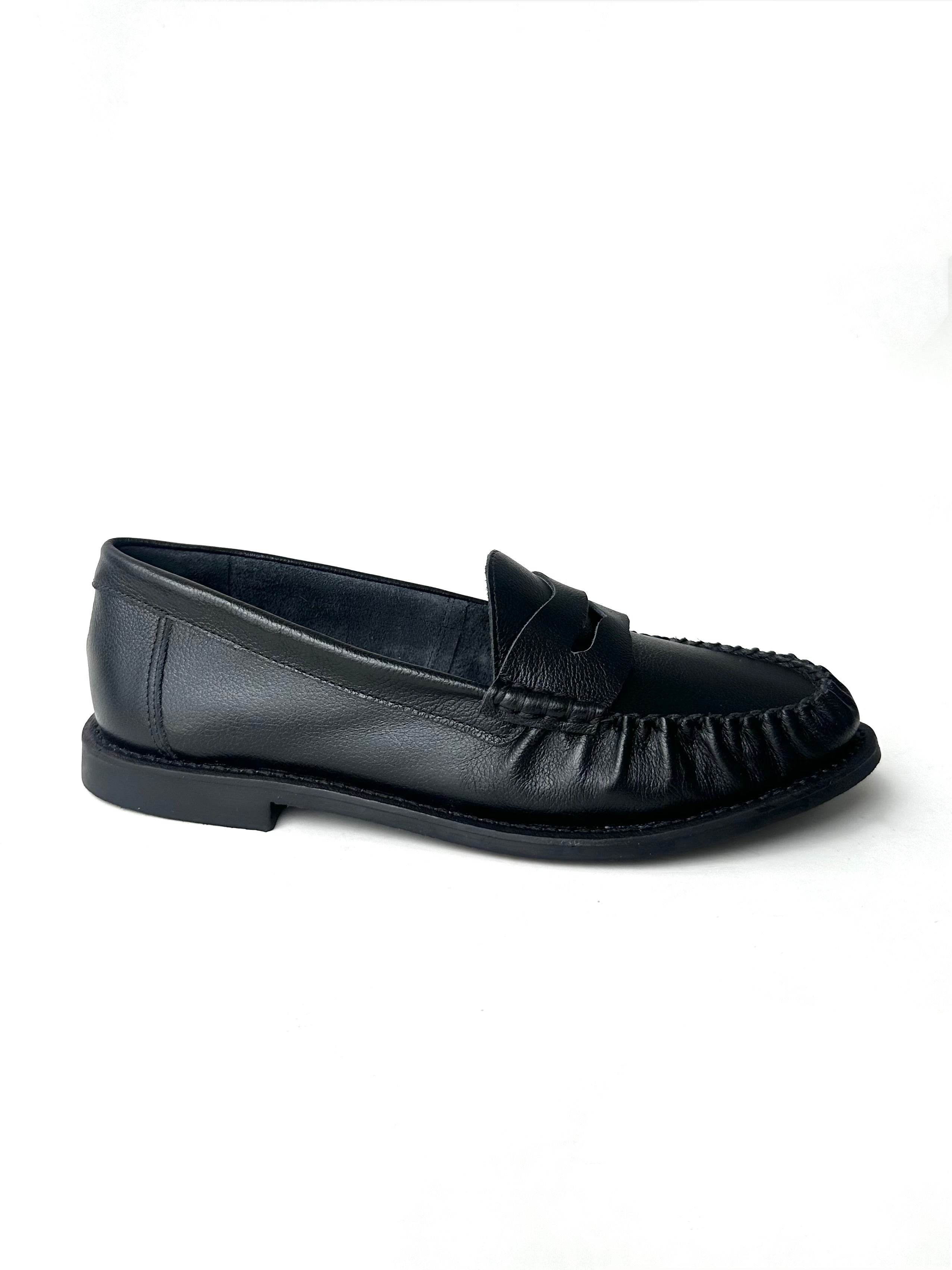 MOCASSIM EMMA COURO PRETO