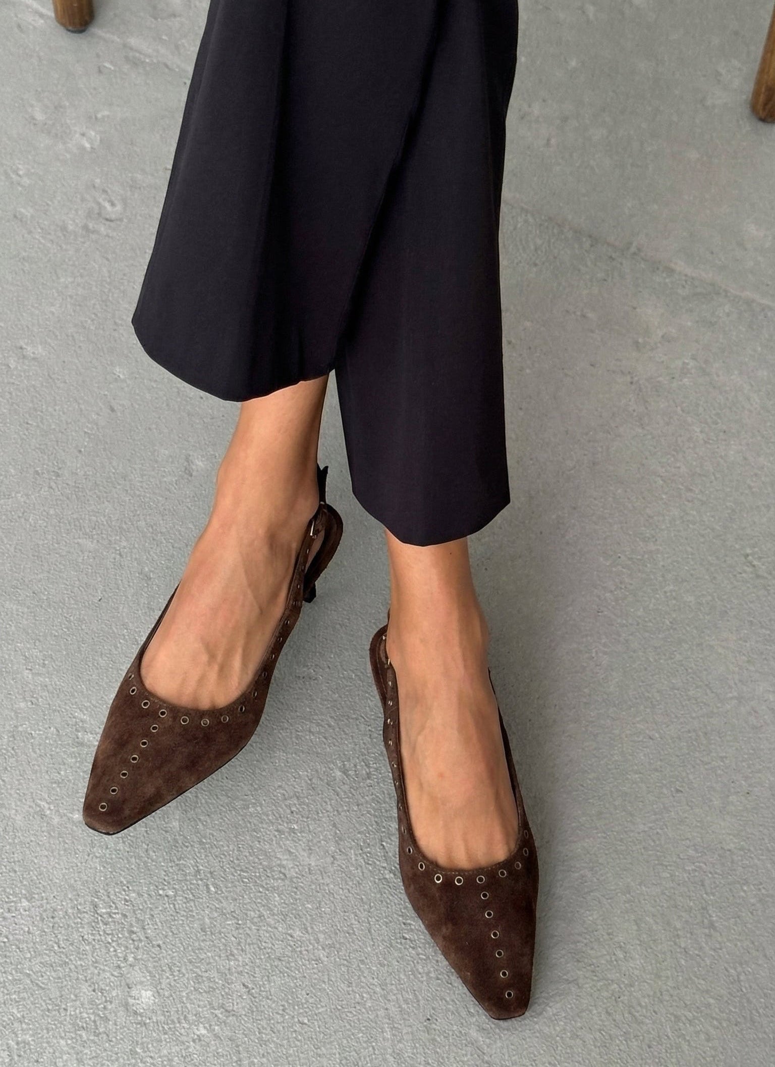 SLINGBACK NARA CAMURÇA CAFÉ