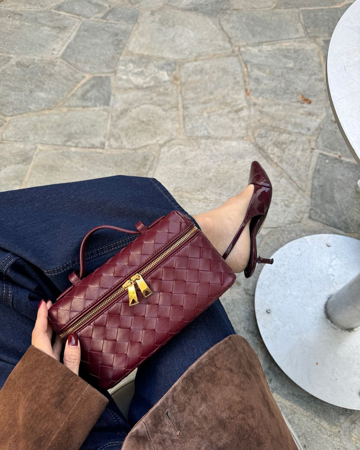 BOLSA EMMA BURGUNDY