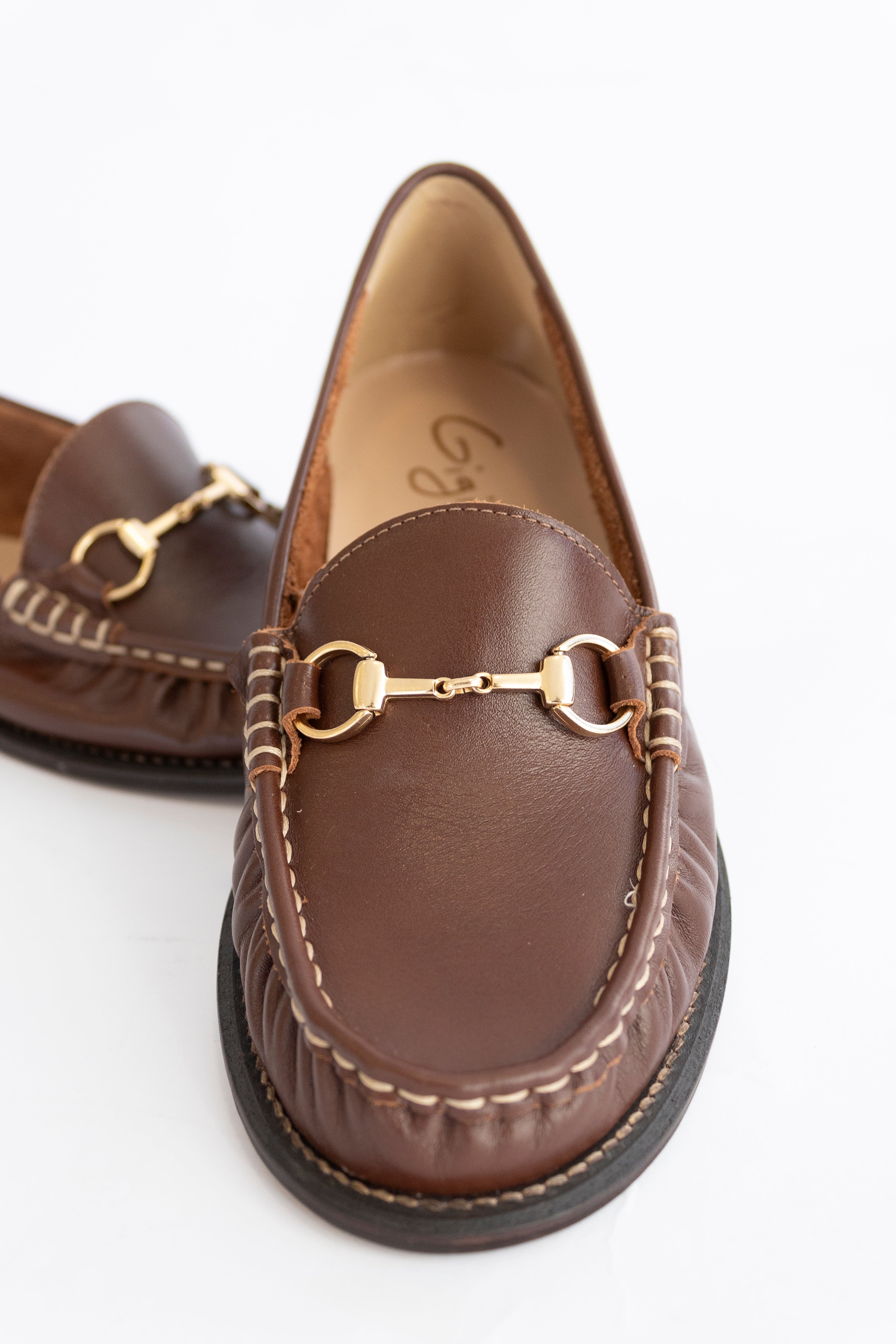 MOCASSIM CELINE COURO MARROM