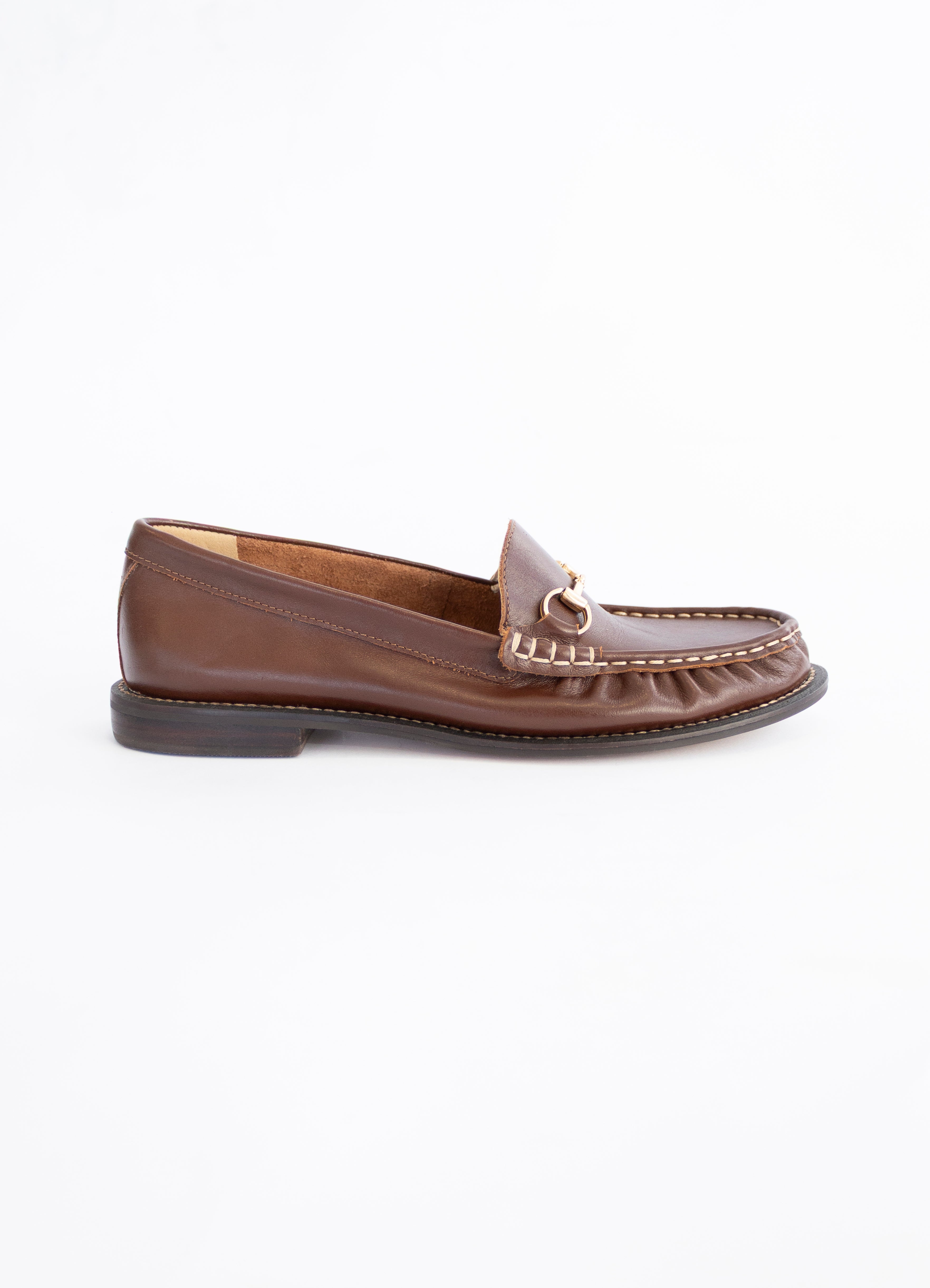 MOCASSIM CELINE COURO MARROM